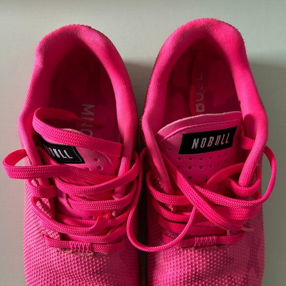 NOBULL Training Shoes Women 9.5, Men 8, Pink Camouflage Crosstrainer Workout - Picture 5 of 13